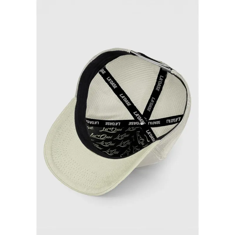 Boné Masculino de Telinha Trucker Aba Curva Bege La'Oase