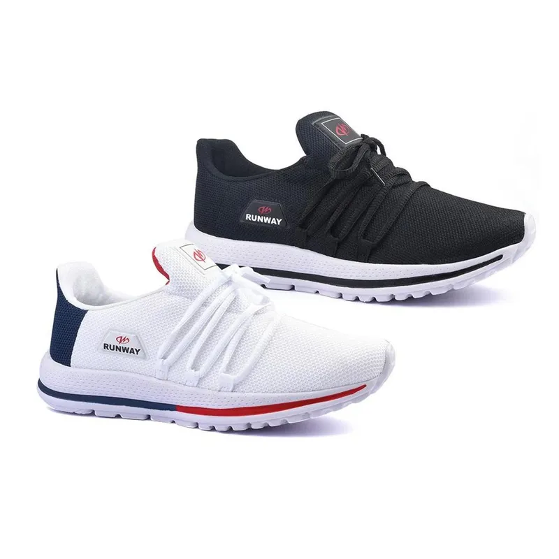 Kit 2 Pares Tênis De Caminhada Corrida Runway Soft Feminino