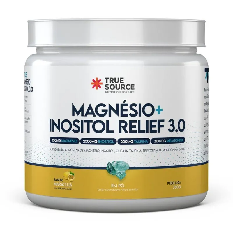 Magnesio Bisglicinato Inositol 3.0 350g Maracuja True Source