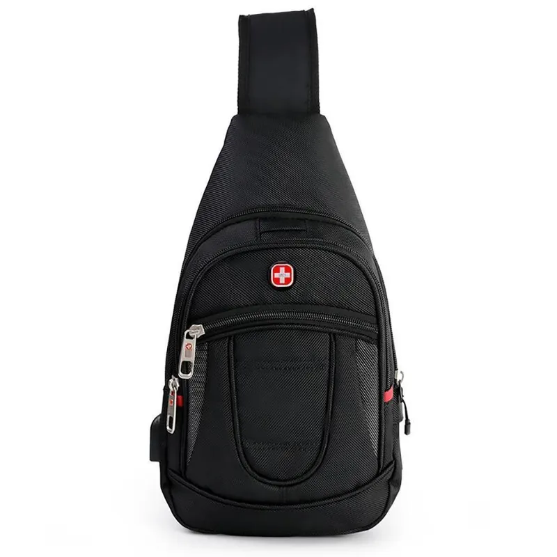 Mochila Transversal Crossgear Saída USB Shoulder Bag Anti Furto
