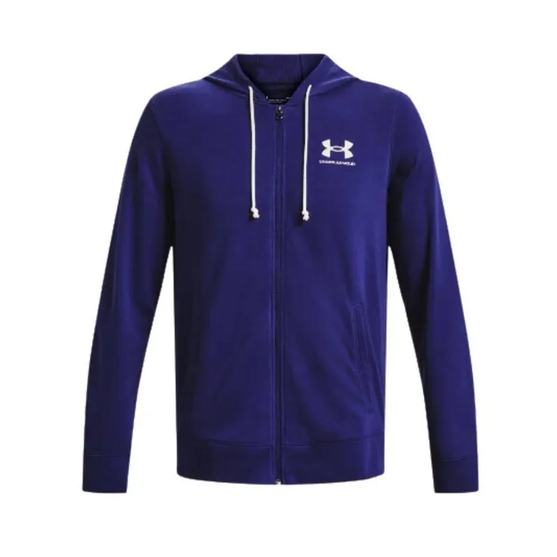 Blusão Under Armour Ua Rival Terry Lc Fz Azul - Masculino GG
