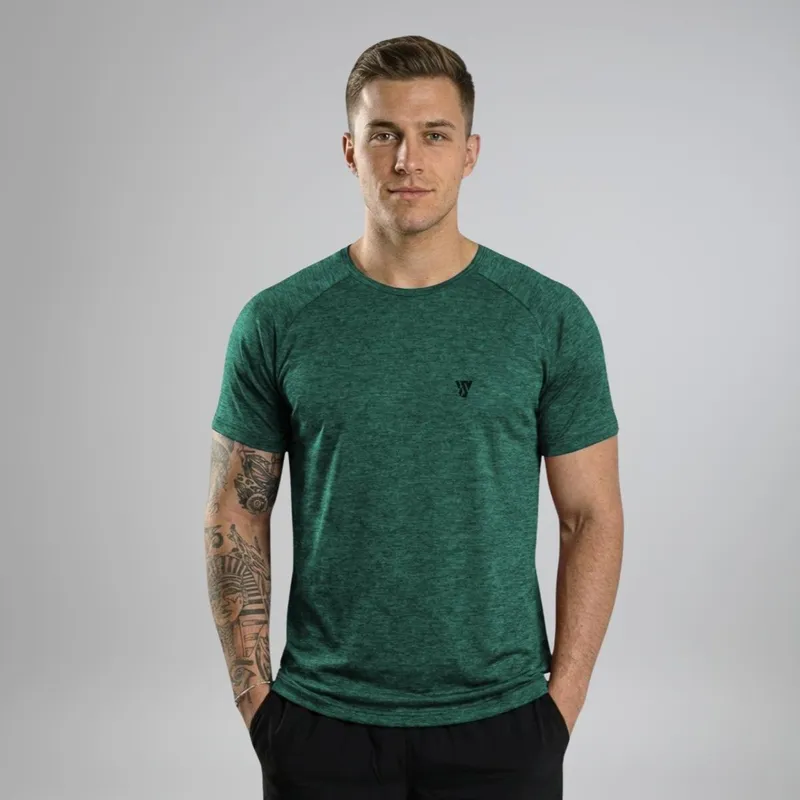 Camiseta Masculina Raglan Básica Dry Leve Confortável Treino