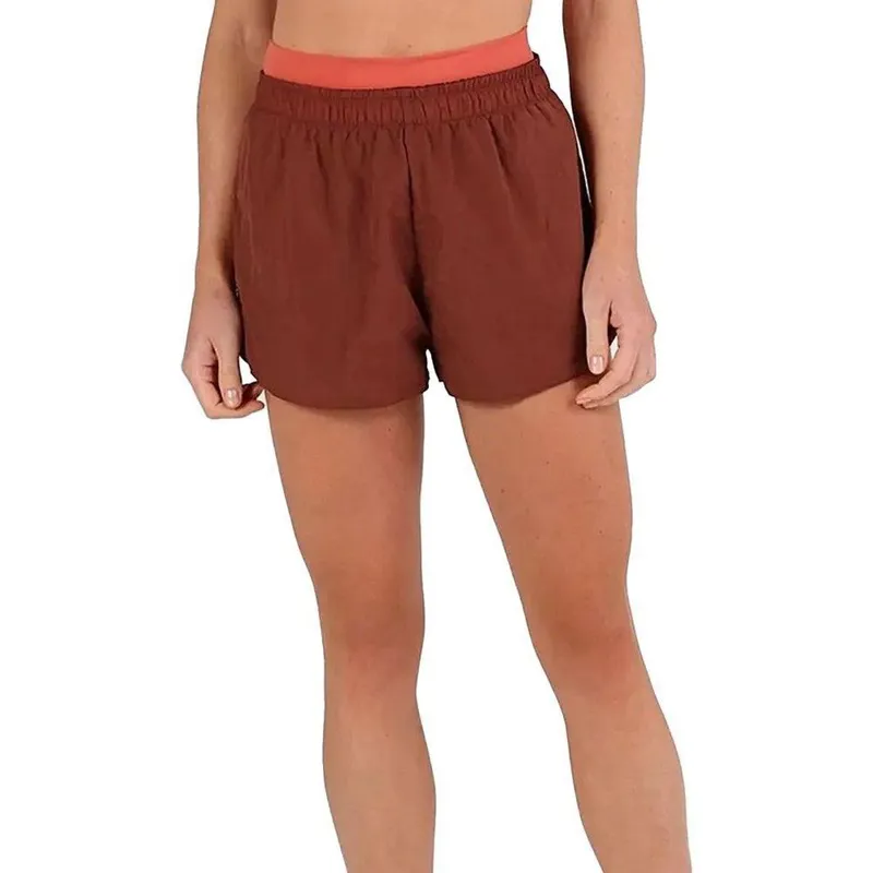 Shorts 3 Em 1 Alto Giro Terracota Feminino