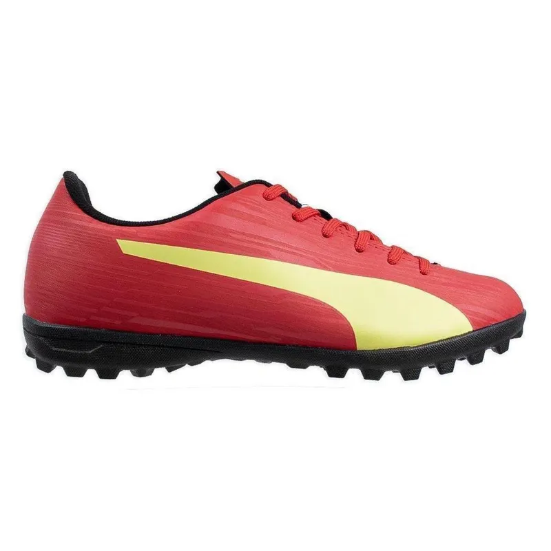 CHUTEIRA PUMA SOCIETY RAPIDO III TT BDP VERMELHO E AMARELO 44