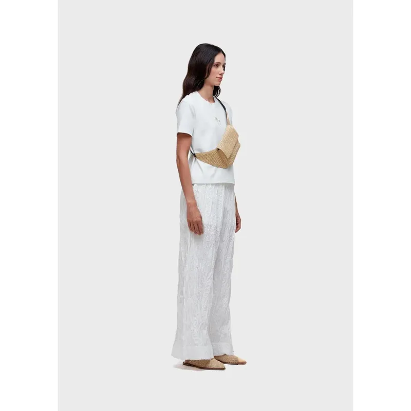 Calça reta wrinkle tricoline OSKLEN