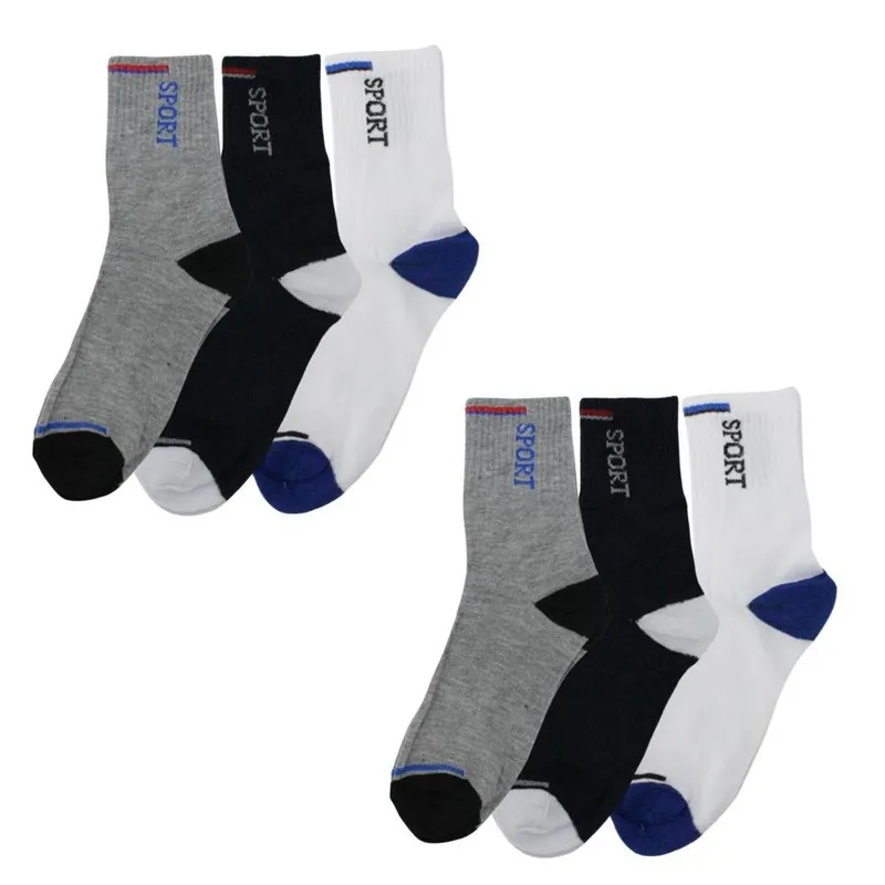 Kit 6 Pares de Meias Cano Alto Unissex