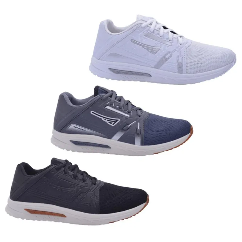 Kit 3 Pares Tênis Masculino Esportivo FXB Academia Conforto