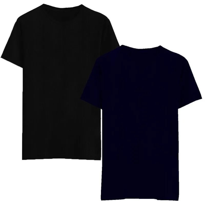 Kit 2 Camisetas Básica Moderna Confortável Masculina Verão