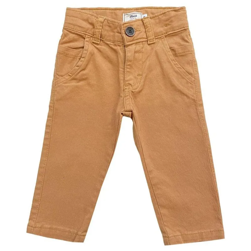 Calça Infantil Look Jeans Sarja Collor - CARAMELO - GG