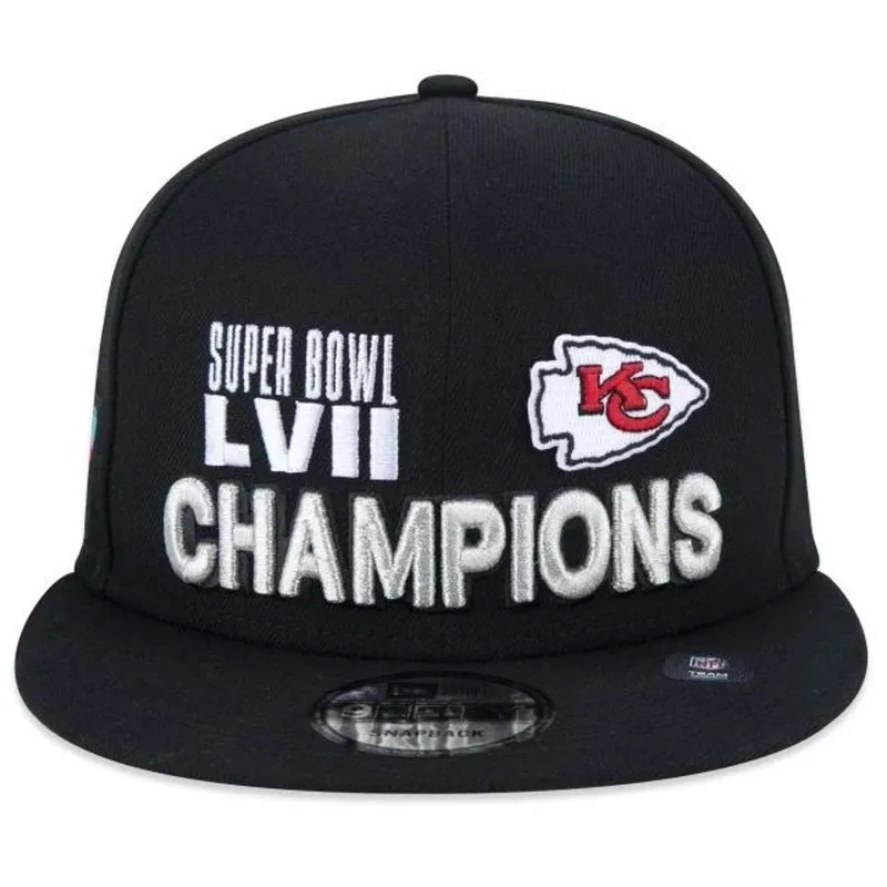 BONÉ NEW ERA 950 KANSAS CITY CHIEFS CHAMPION SUPER BOWL LVII PRETO