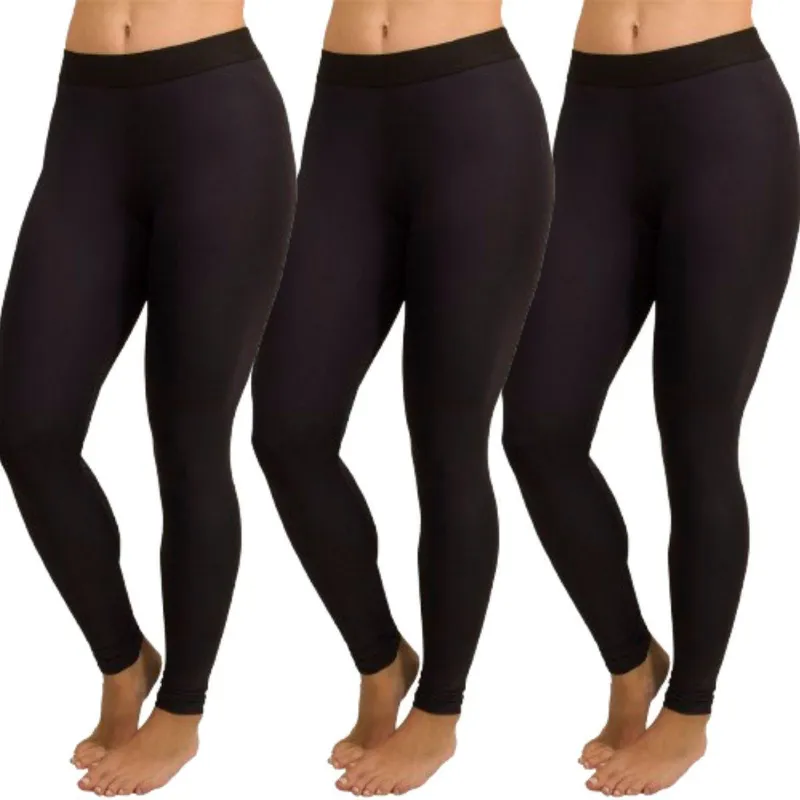 KIT 3 Calça Térmica Proteção UV Vekyo Segunda Pele Moda Fitness Tamanho:M;Cor:;Gênero:Feminino