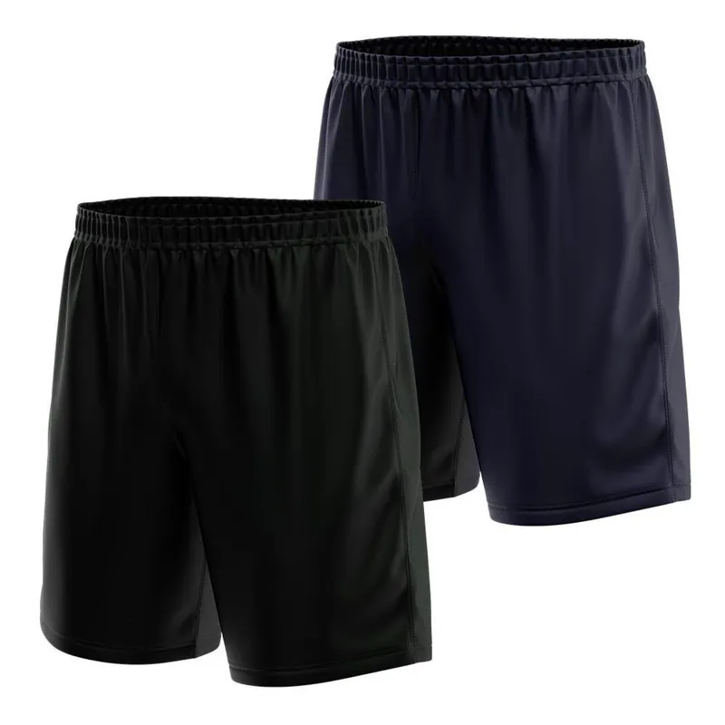 Kit 2 Calção Short Futebol Basquete Vôlei Bermuda Dry Treino Academia