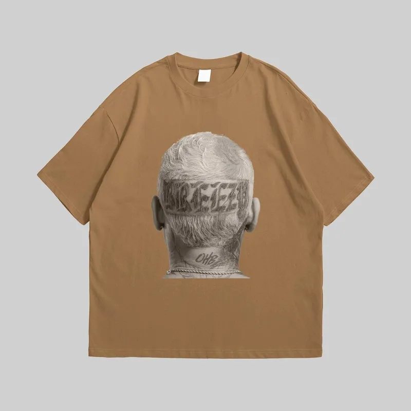 Camiseta Techmalhas Oversized Larga Estampada Básica Masculina
