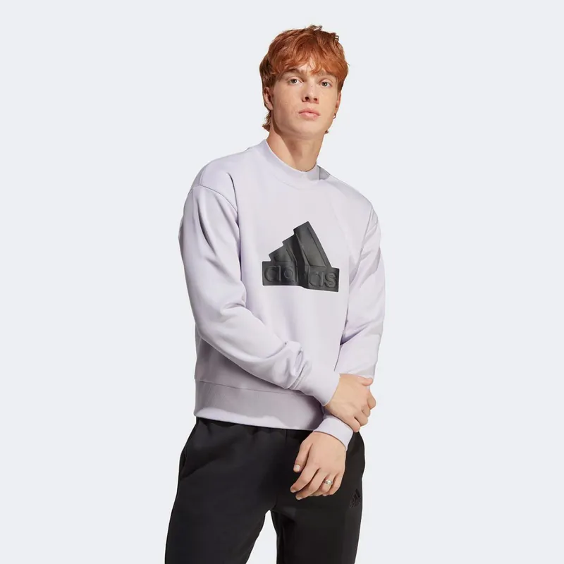 Blusa Moletom Adidas Crew Future Icons Badge Of Sport Masculino