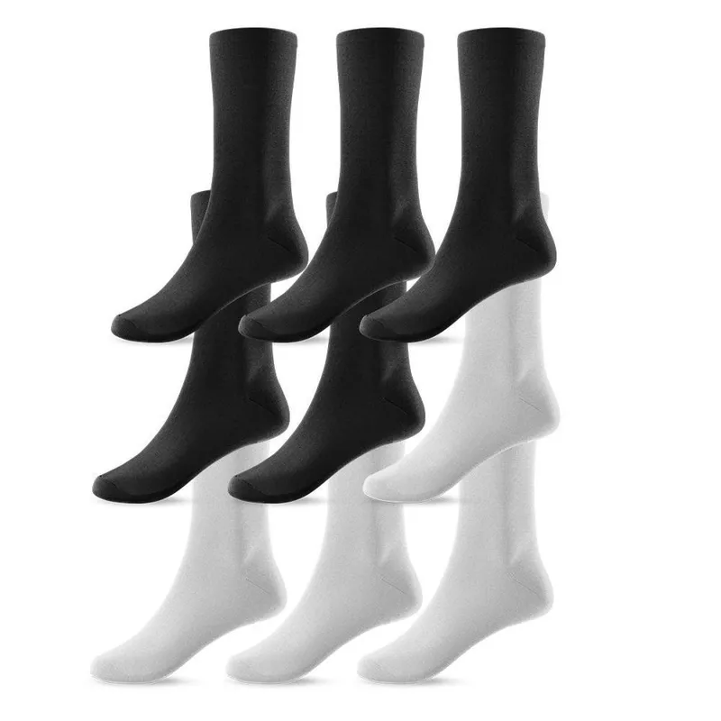 Kit 9 Pares de Meias Cano Alto 36 ao 46 Unissex