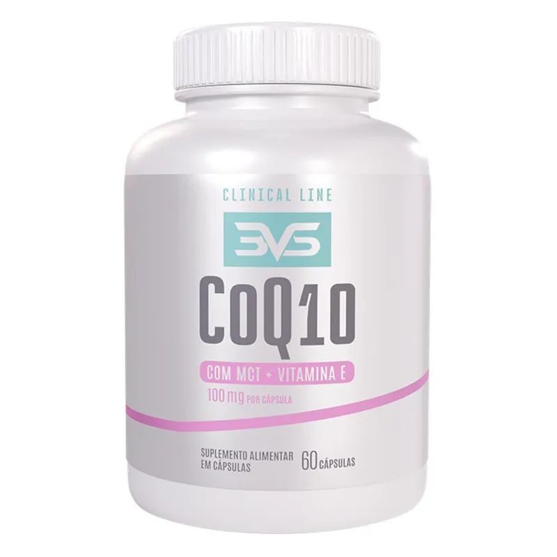 Coenzima Q10 3Vs Nutrition 100 Mg com 60 Cápsulas