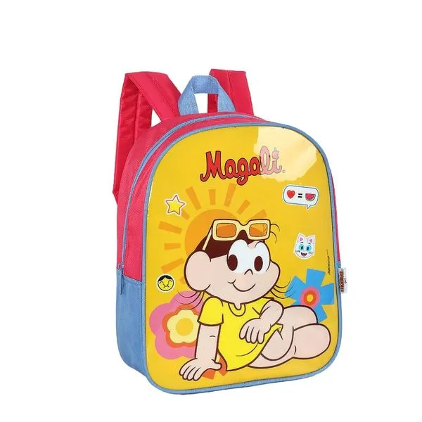 Mochila de Costas Luxcel Turma da Mônica Petit Amarelo Único