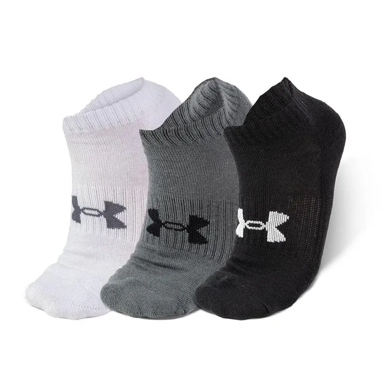 Meia Unissex Under Armour Core Cotton Cano curto - Pacote com 3 pares 45-49 Branco