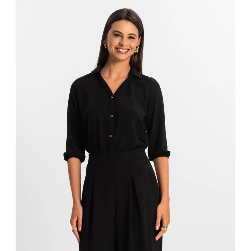 Camisa 3/4 Feminina Rovitex
