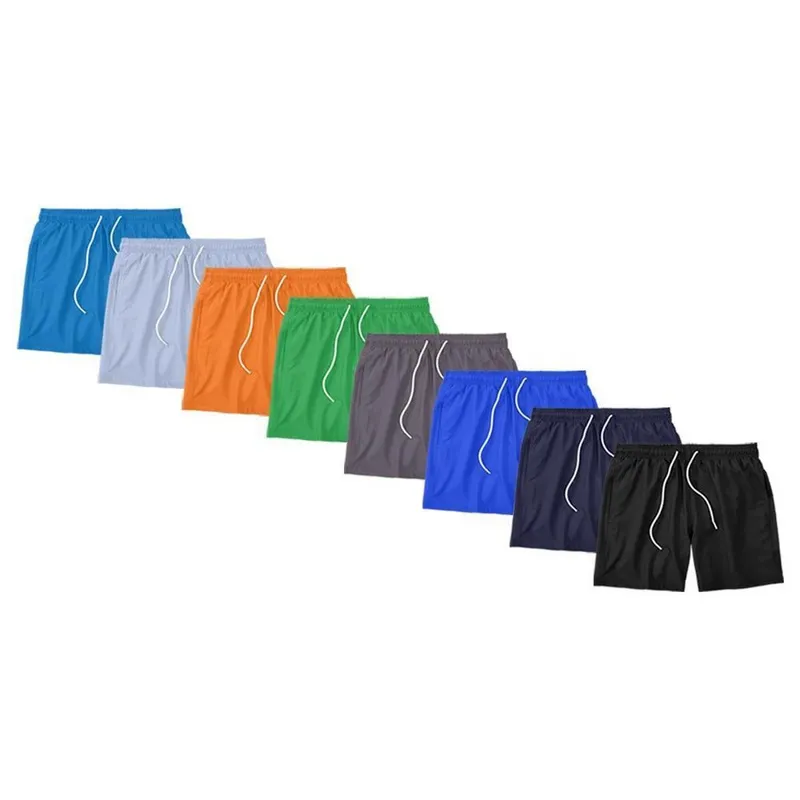 Kit 8 Shorts Violeta Shock Liso Tactel Masculino