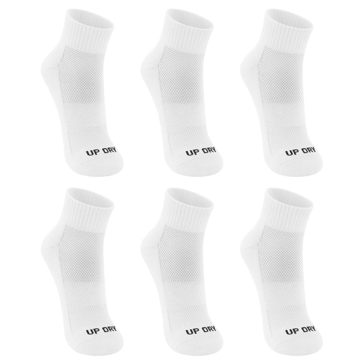 Kit 6 Pares Meias Up Dry Esportiva Cano Médio Anti Bolha Corrida Caminhada Academia