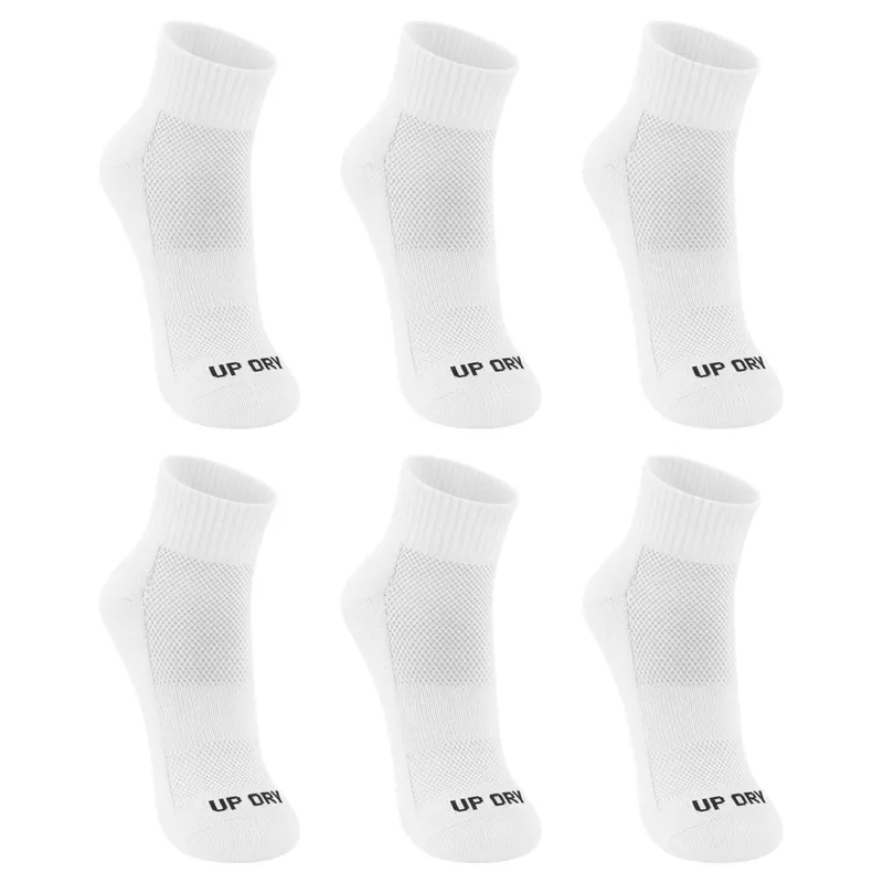 Kit 6 Pares Meias Up Dry Esportiva Cano Médio Anti Bolha Corrida Caminhada Academia