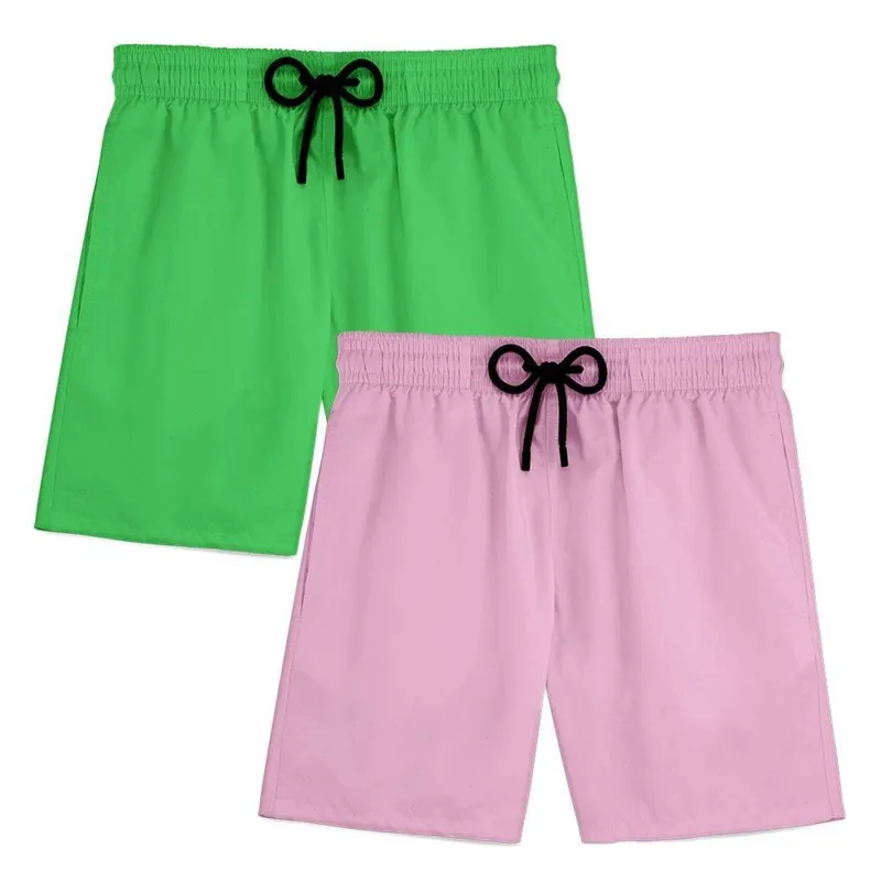 Kit 2 Short Masculino Bermuda Praia Verão Treino Esporte Mauricinho Tactel