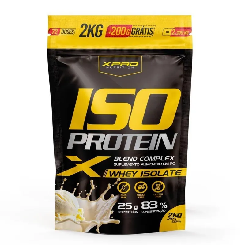 Whey Protein Isolado Iso Blend Complex Zero Açucar 2.200kg Xpro Nutriton