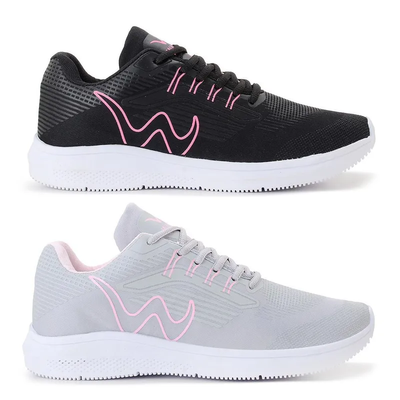 Kit 2 Pares Tenis Feminino Esportivo Treino Academia Confortável Super Leve