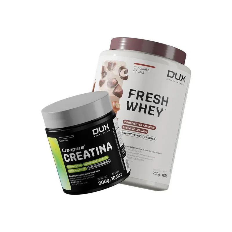 KIT HIPERTROFIA FRESHWHEY 900g Creatina + Chocolate e Pasta de Amendoim