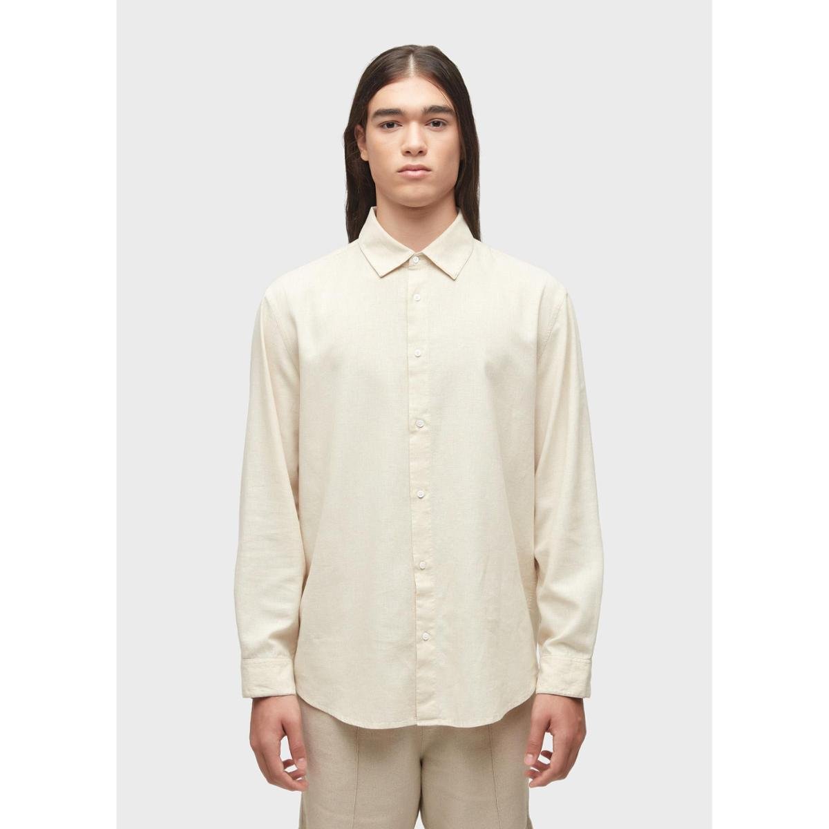 Camisa cotton linen lace OSKLEN