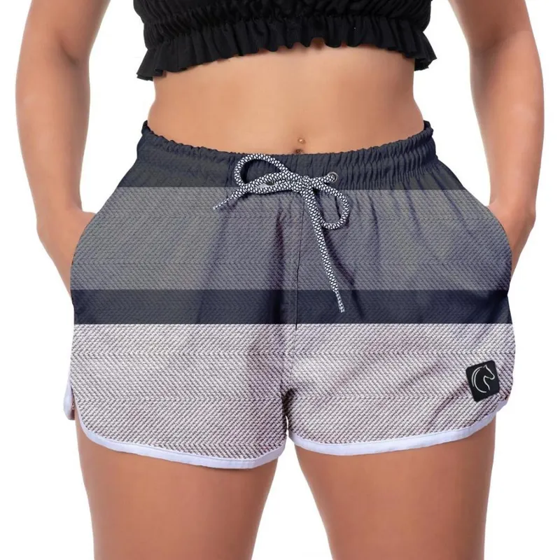 Short Praia Escuro Academia Conforto Passeio