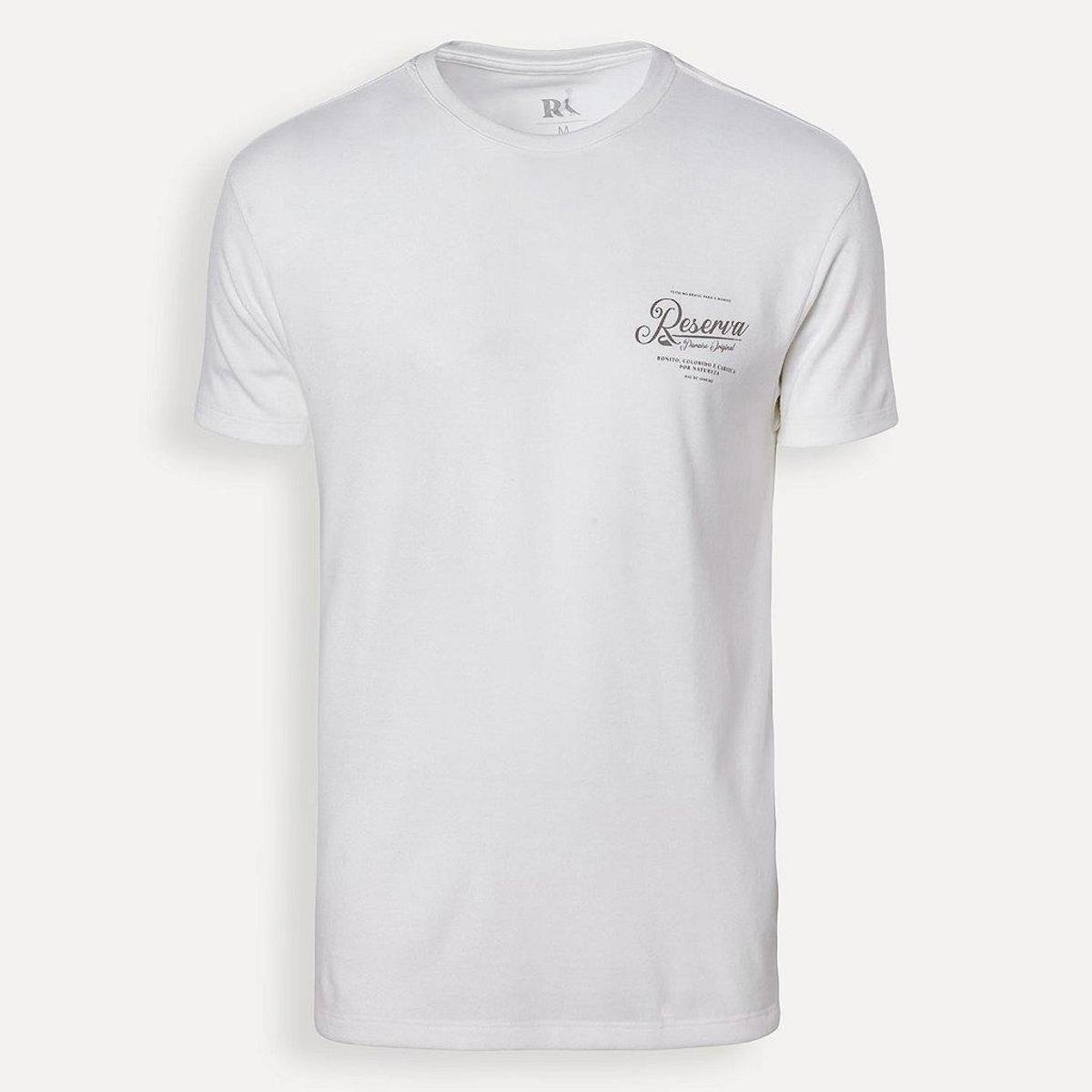 Camiseta Reserva Estampada Assina Peito Off White