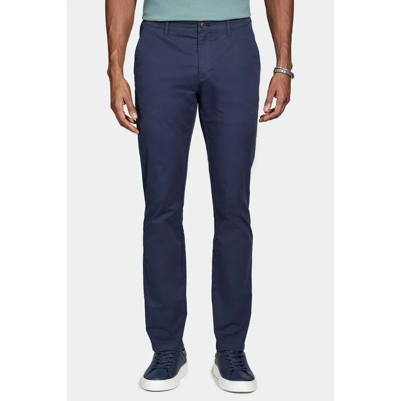 Calça Aramis Chino Algodão Premium Básica Marinho
