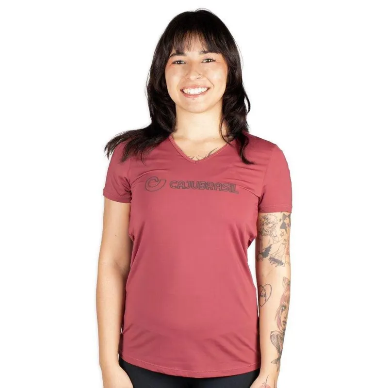 Camisa Caju Brasil UV+ Rosa