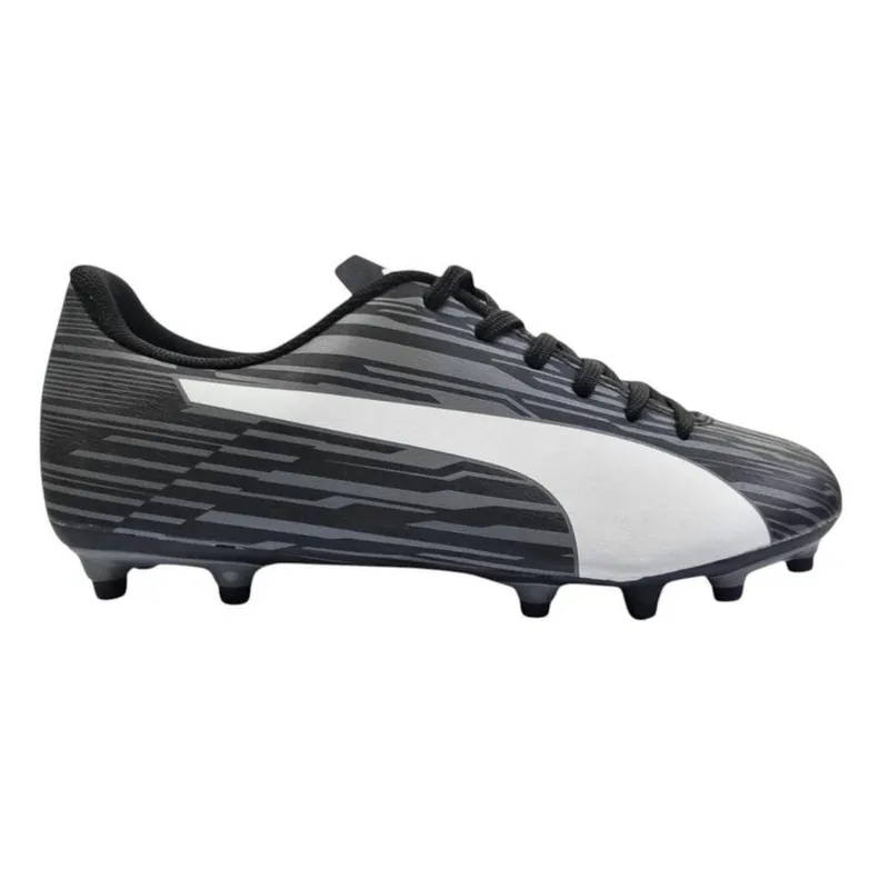 Chuteira Campo Puma Rapido III FG/AG BDP - Preto e Branco 43