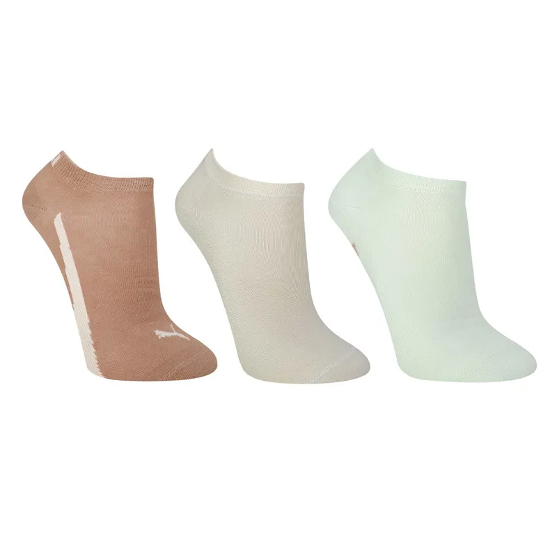 Kit Meia Sapatilha Puma Esportiva C/ 3 Pares Feminina