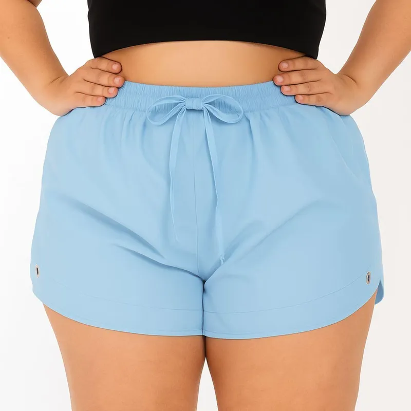 Short Tactel Feminino Plus Size