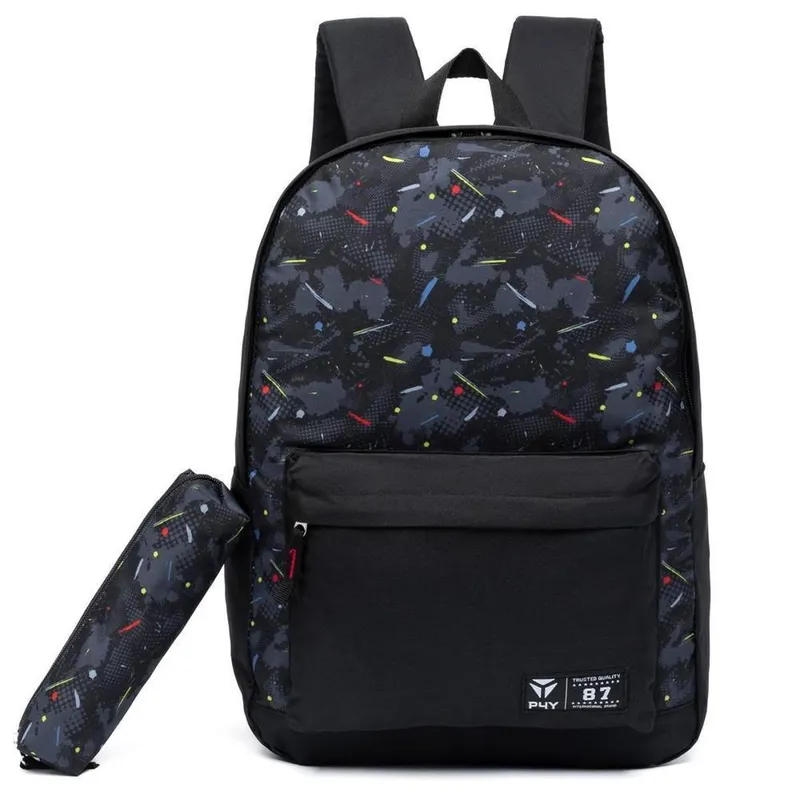 Kit Mochila Bolsa Escolar Com Estojo Reforçada Espaçosa Resistente a Água Faculdade 19 litros
