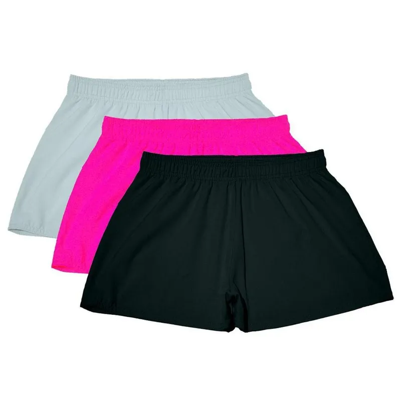 Kit 3 Shorts Feminino Esportivo Treino Academia