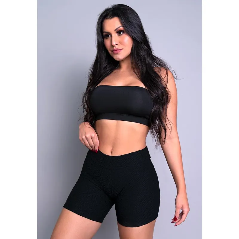 Short MVB Modas Curto Bolha Feminino