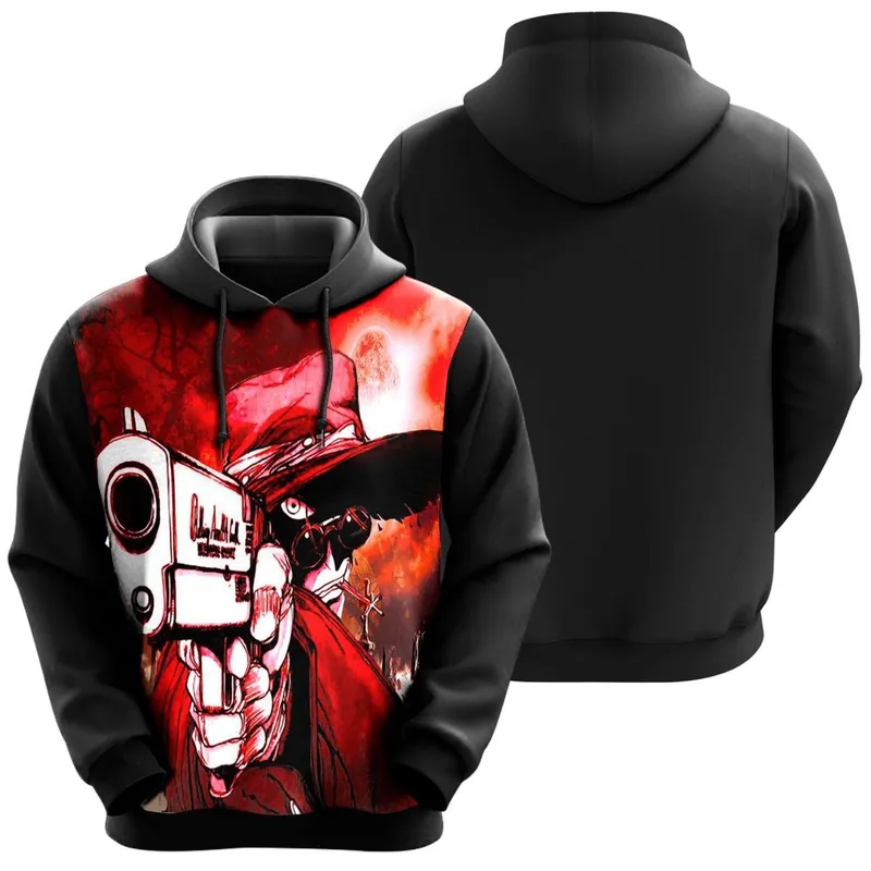 Blusa De Moletom Hellsing Vampiro Alucard Anime Desenho