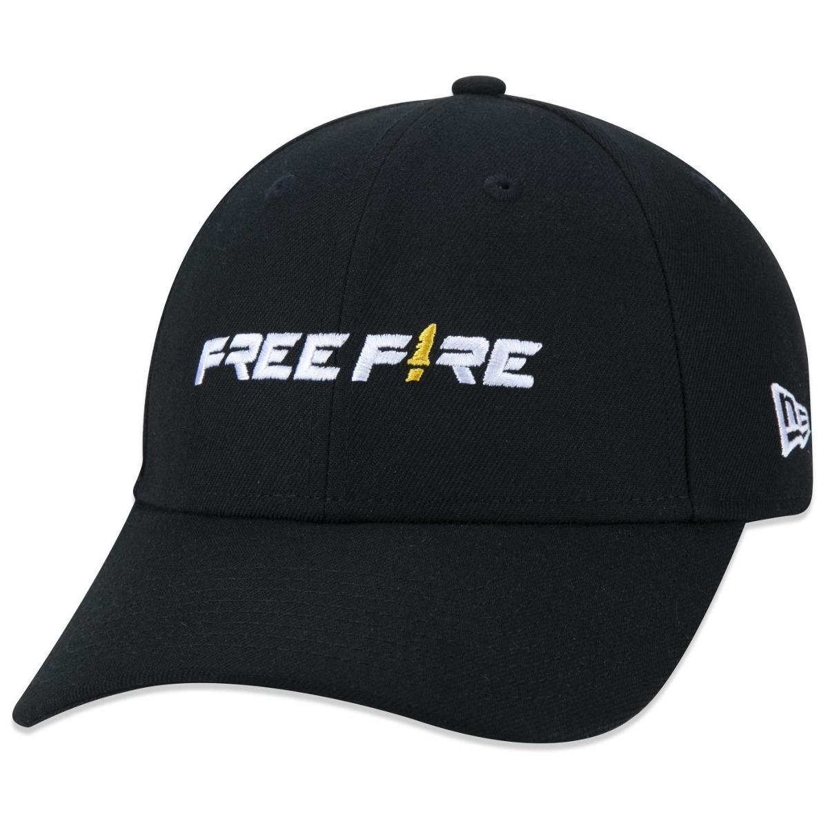 BONE 9FORTY SNAPBACK FREE FIRE ABA CURVA PRETO ABA CURVA SNAPBACK PRETO NEW ERA