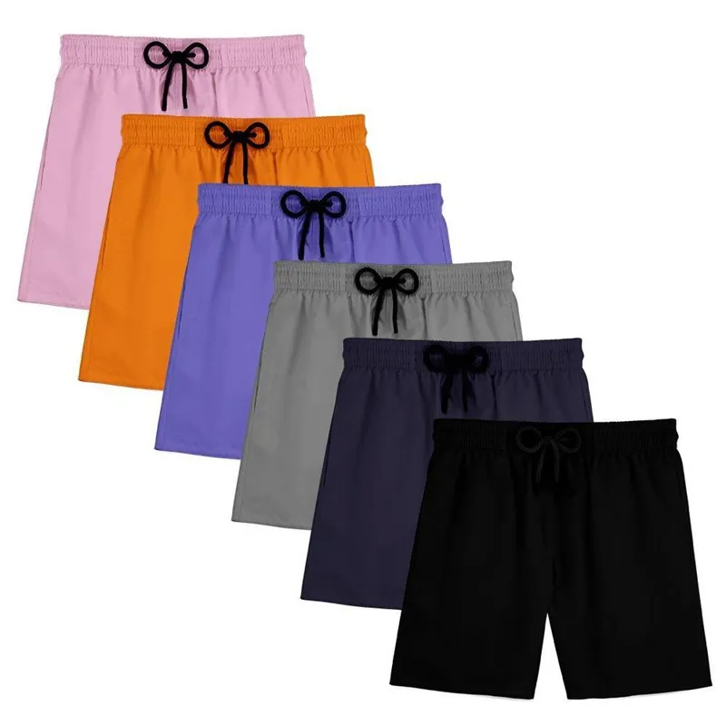 Kit 6 Short Masculino Bermuda Praia Verão Treino Esporte Mauricinho Tactel