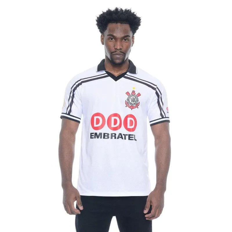 Camisa Corinthians DDD Retrô 1998 Campeão Brasileiro