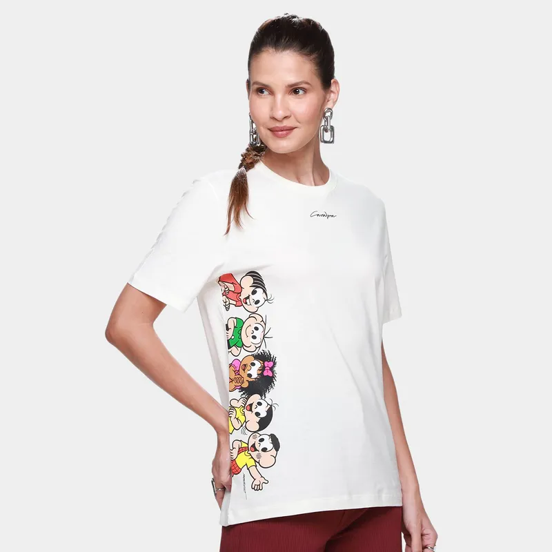 Camiseta Cavalera Indie Turma Da Mônica Feminina