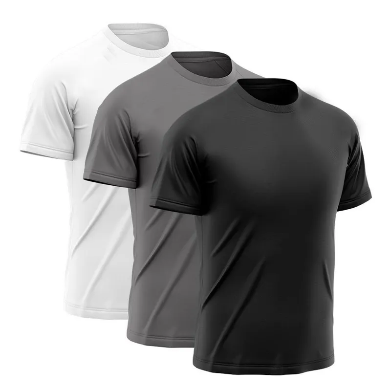Kit 3 Camisetas Masculina Manga Curta Esporte Fitness Básica Premium Corrida