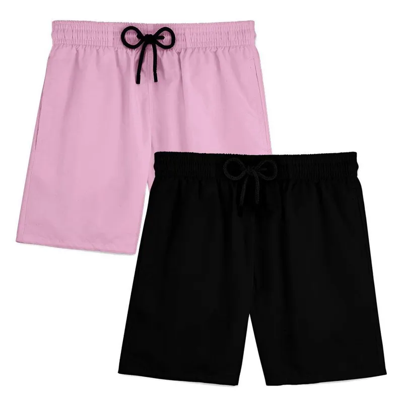 Kit 2 Short Masculino Bermuda Praia Verão Treino Esporte Mauricinho Tactel
