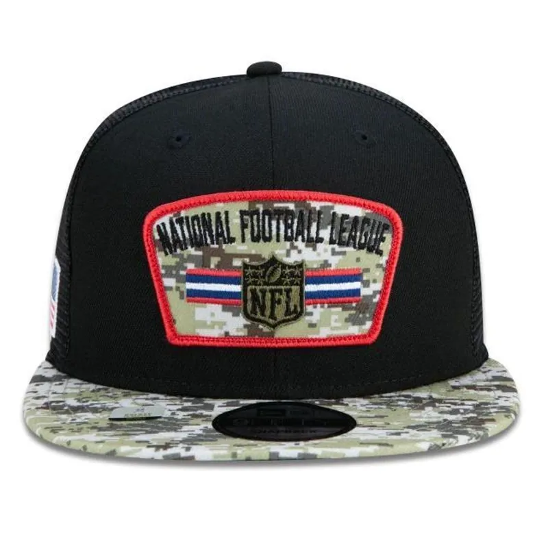 BONÉ NEW ERA 950 NFL OFFICIAL LOGO SALUTE TO SERVICE NFP22BON270 PRETO VERDE CAMO