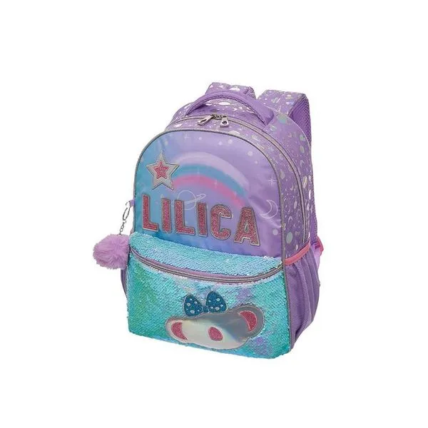 Mochila de Costas Pacific Lilica Ripilica Make A Wish Lilás Único